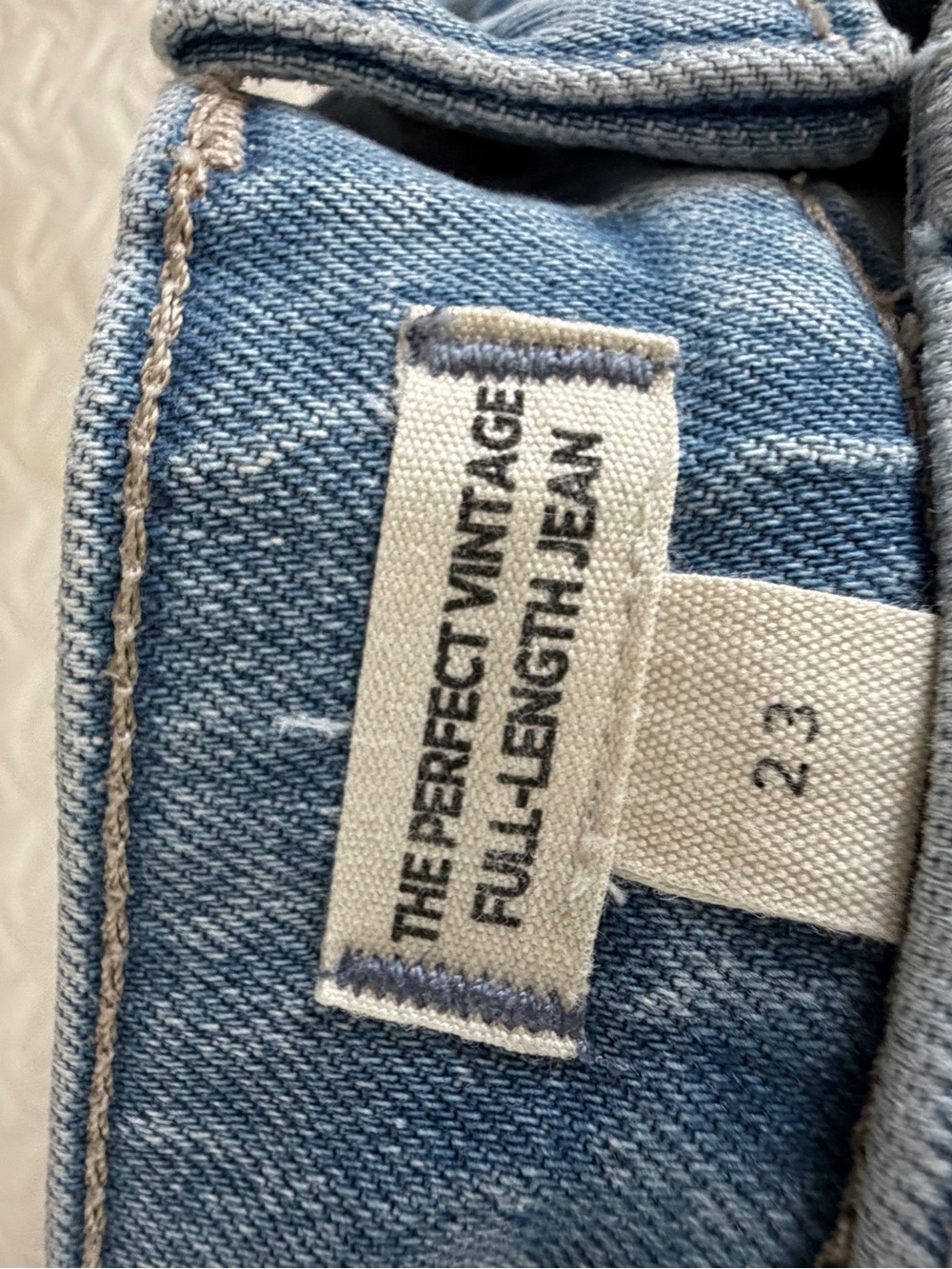 Madewell Perfect Vintage Full-Length Jeans Women’s 23 Light Wash High Rise - Picture 4 of 11